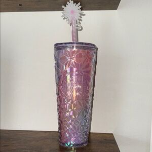 Starbucks Wicked Glinda Prism Iridescent Tumbler with Straw
